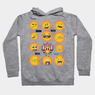 Funny mood faces Hoodie